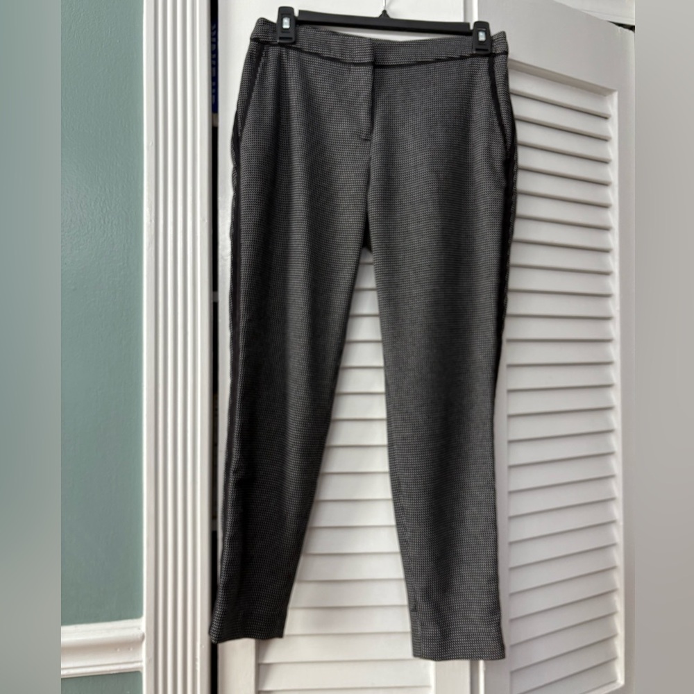 H&M Checkered Trousers with Black Side Stripes
